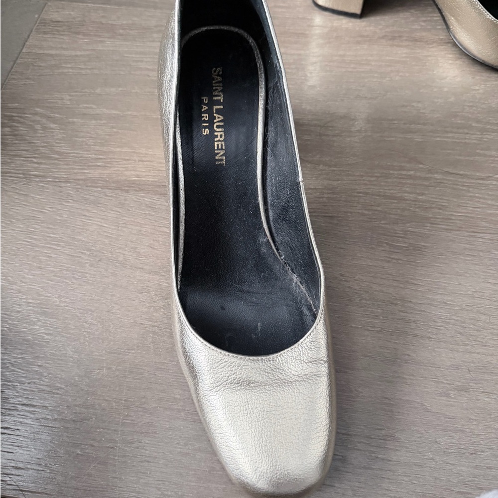 Saint Laurent Ankle Strap Heel - Picture 2 of 4